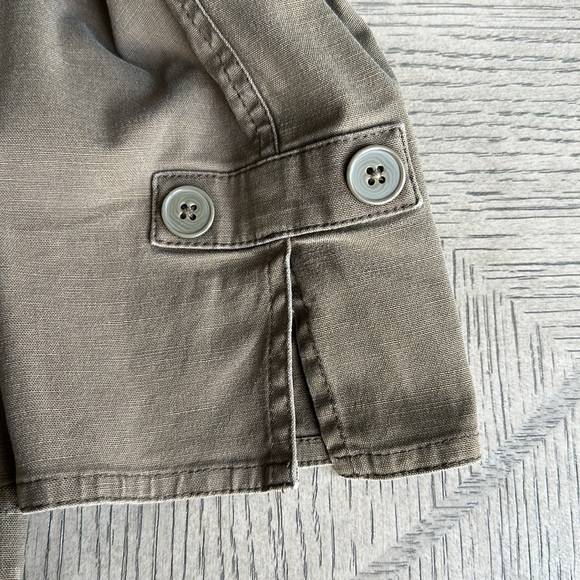 Ann Taylor LOFT - Army-Green Cotton-Blend Jacket - SZ 6 - Picture 5 of 10
